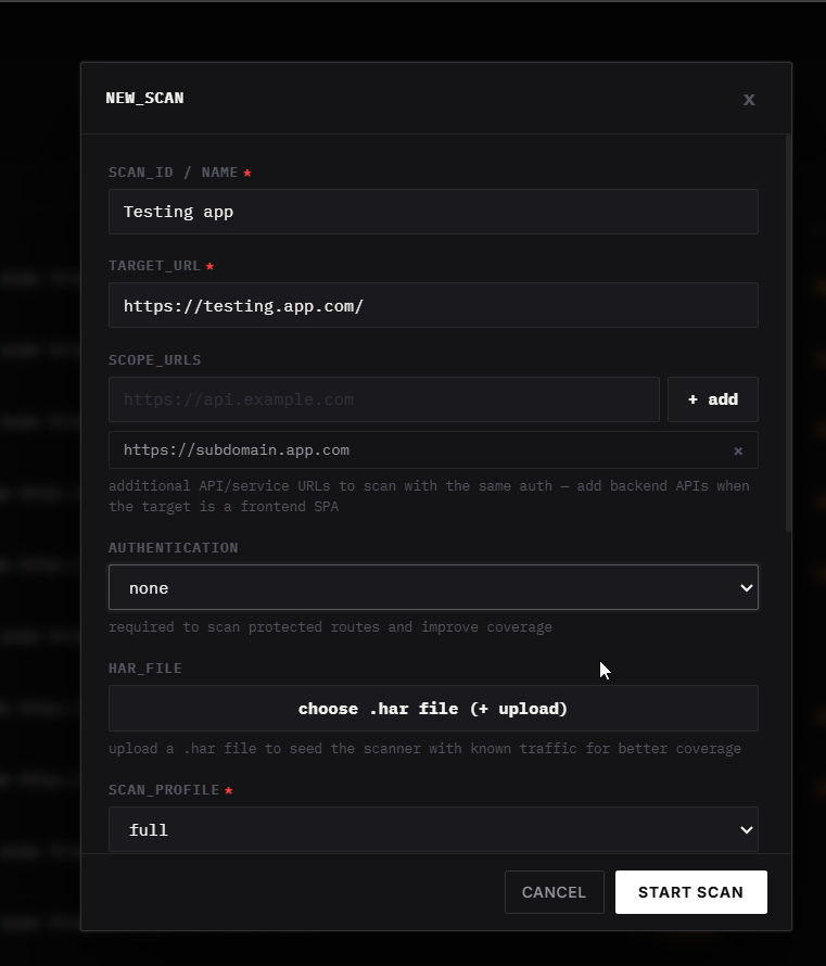 Method A: Precise manual control via the New Scan Wizard.